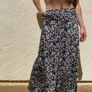 Long floral skirt